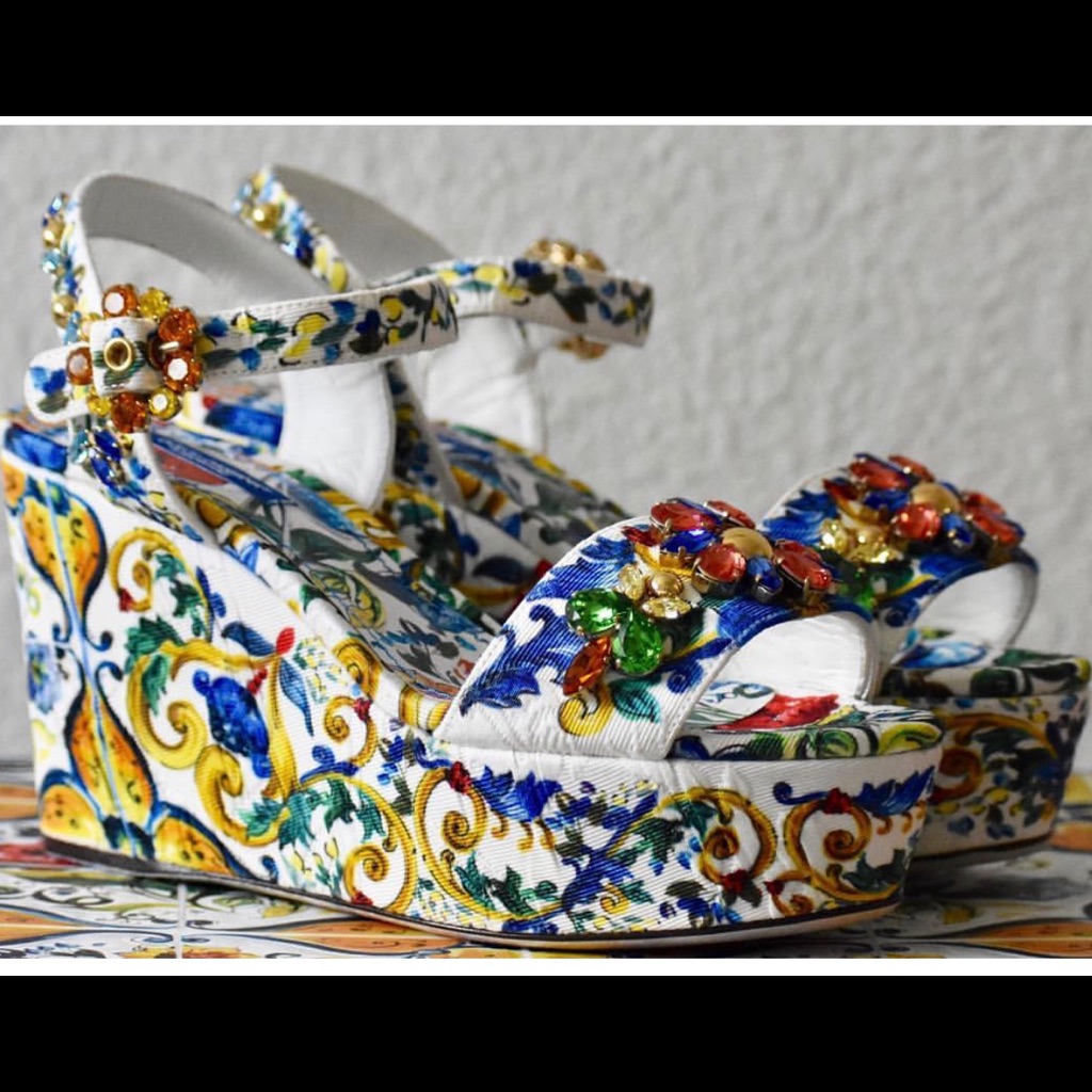 Gorgeous Dolce  Gabbana Platform Wedges Brand New